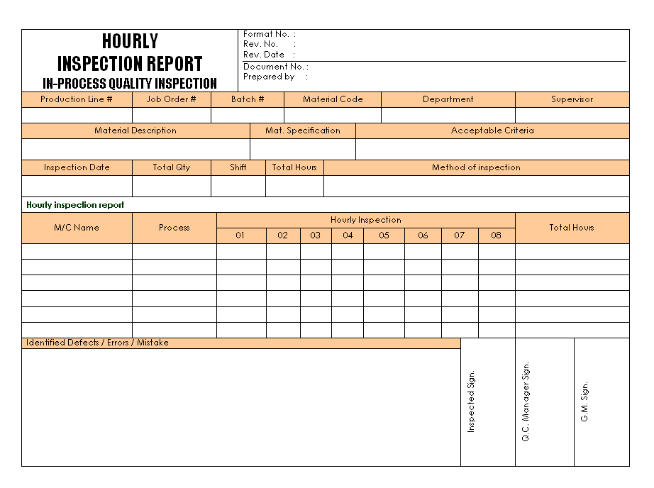 hourly-inspection-report-format