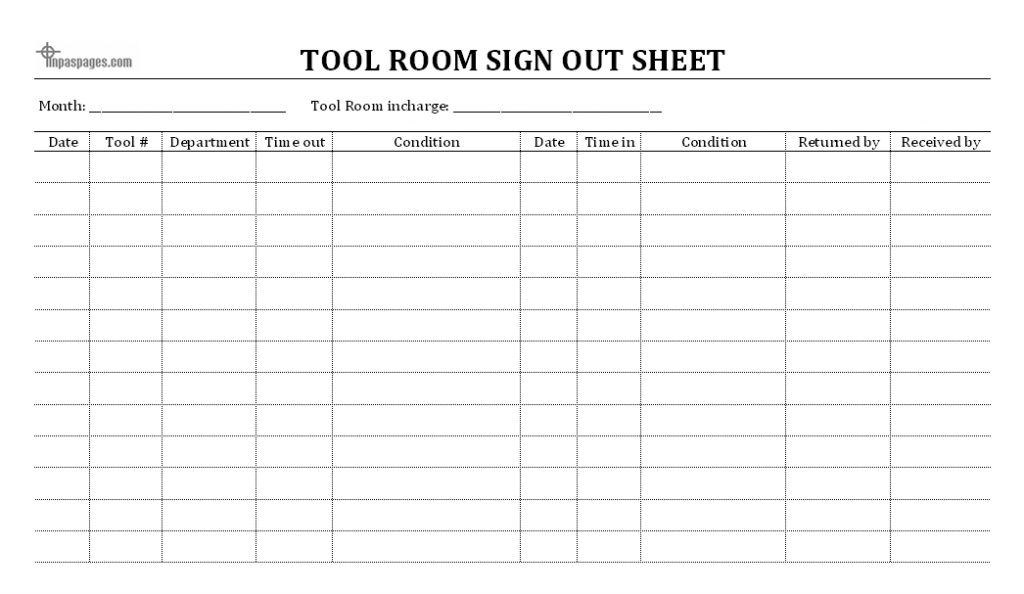 Tool room management