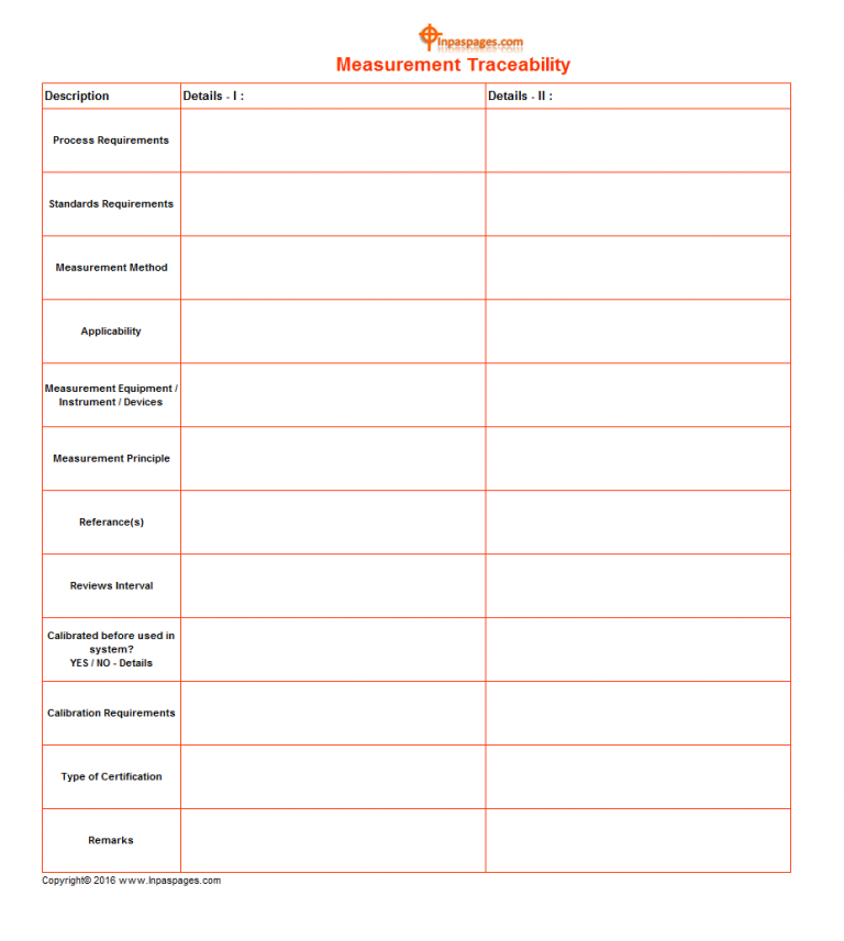 Measurement traceability system - Measurement System Analysis